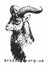 Кліпарт закавказький баран (муфлон)