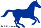 Clipart silhouette of a horse