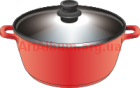 Clipart saucepan red