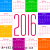 Кліпарт календар на 2016 рік українською
