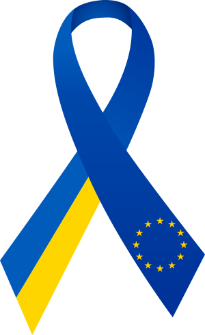 Clipart ribbon Ukraine-Europe