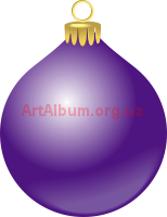 Clipart violet Christmas ball