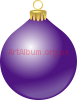 Clipart violet Christmas ball
