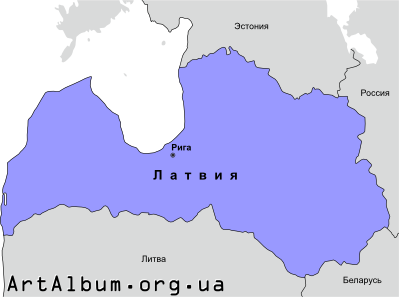 Кліпарт Латвія мапа російською