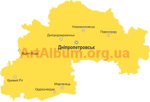 Кліпарт мапа Дніпропетровської області