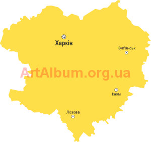Clipart Kharkiv region map