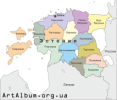 Кліпарт Естонія мапа російською
