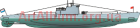 Кліпарт підводний човен Щ-216