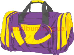 Clipart violet bag