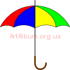Clipart colored umbrella