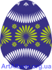 Clipart ornament Easter eggs (Presov Region)