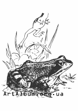 Кліпарт жаба трав'яна