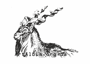 Кліпарт гвинторогий козел (мархур)