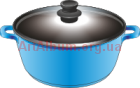 Clipart saucepan blue