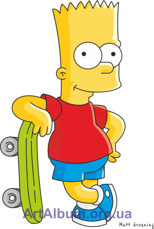 Clipart Bart Simpson