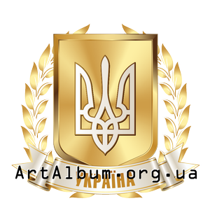 Clipart golden emblem of Ukraine