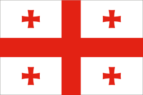 Clipart flag of Georgia