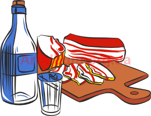 Clipart bottle and salo