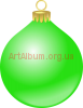 Clipart green Christmas ball