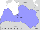 Clipart Latvia map english